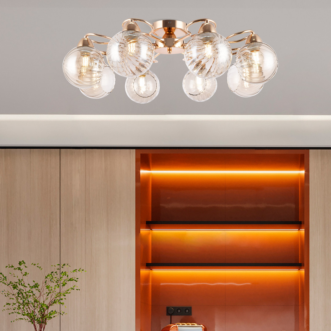 Люстра с плафонами 329207/8 GD Arte Milano