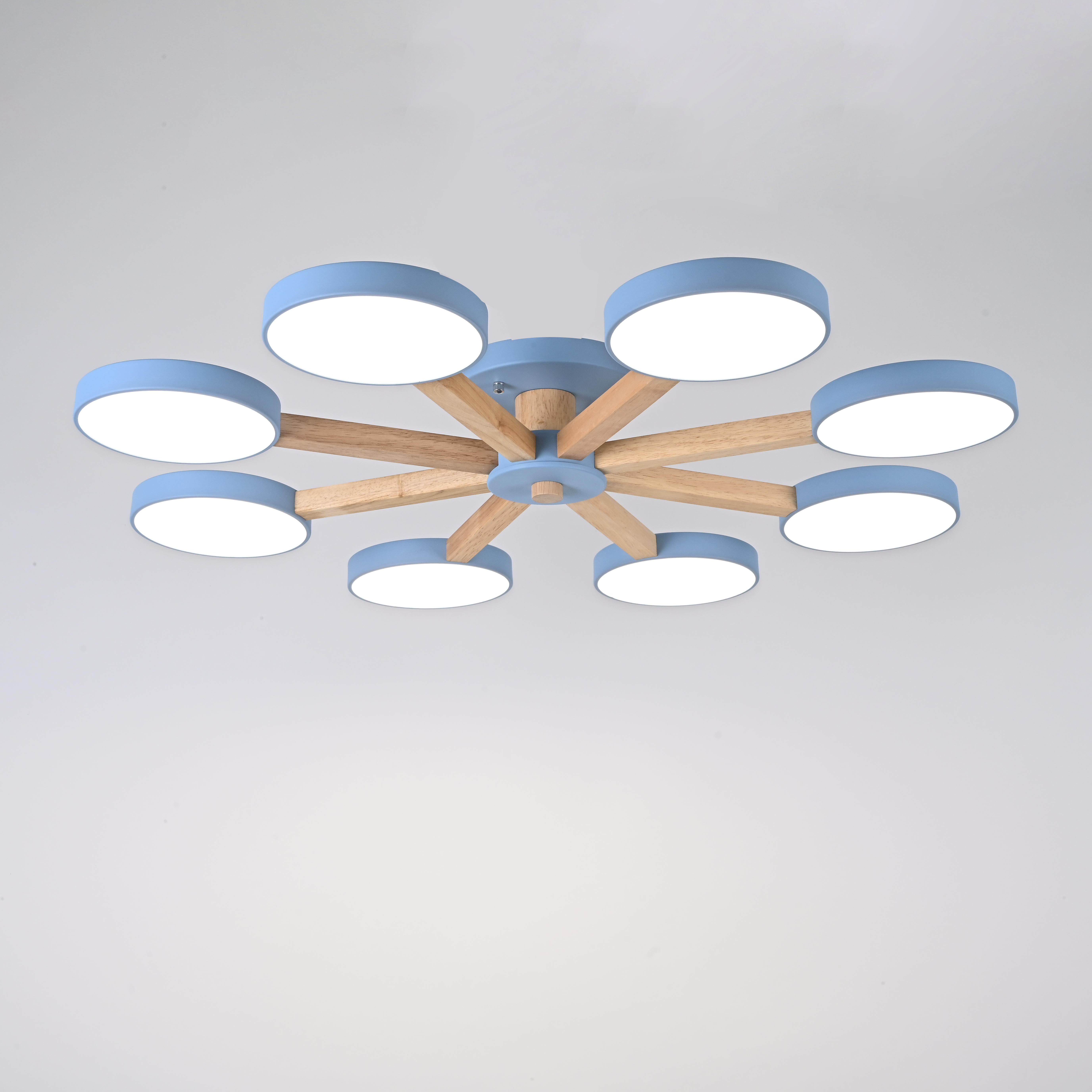 Потолочная люстра TURNA 8 Blue by ImperiumLoft