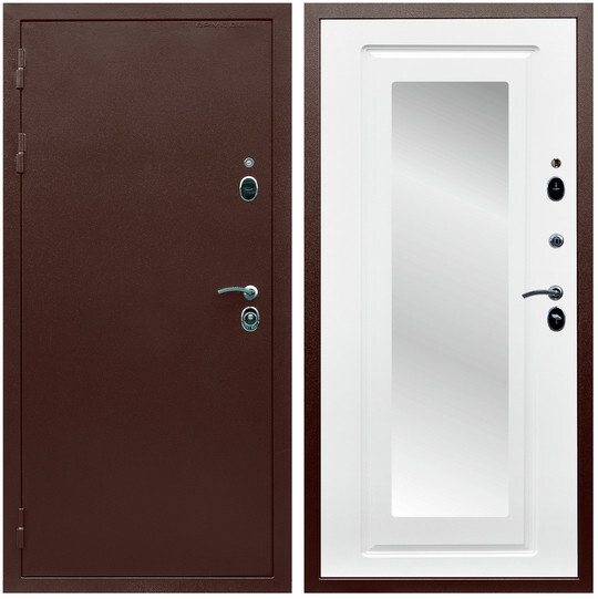 Дверь входная Graf Люкс ТП-70 Антик медь / МДФ 16 мм ФЛЗ-120 Ясен