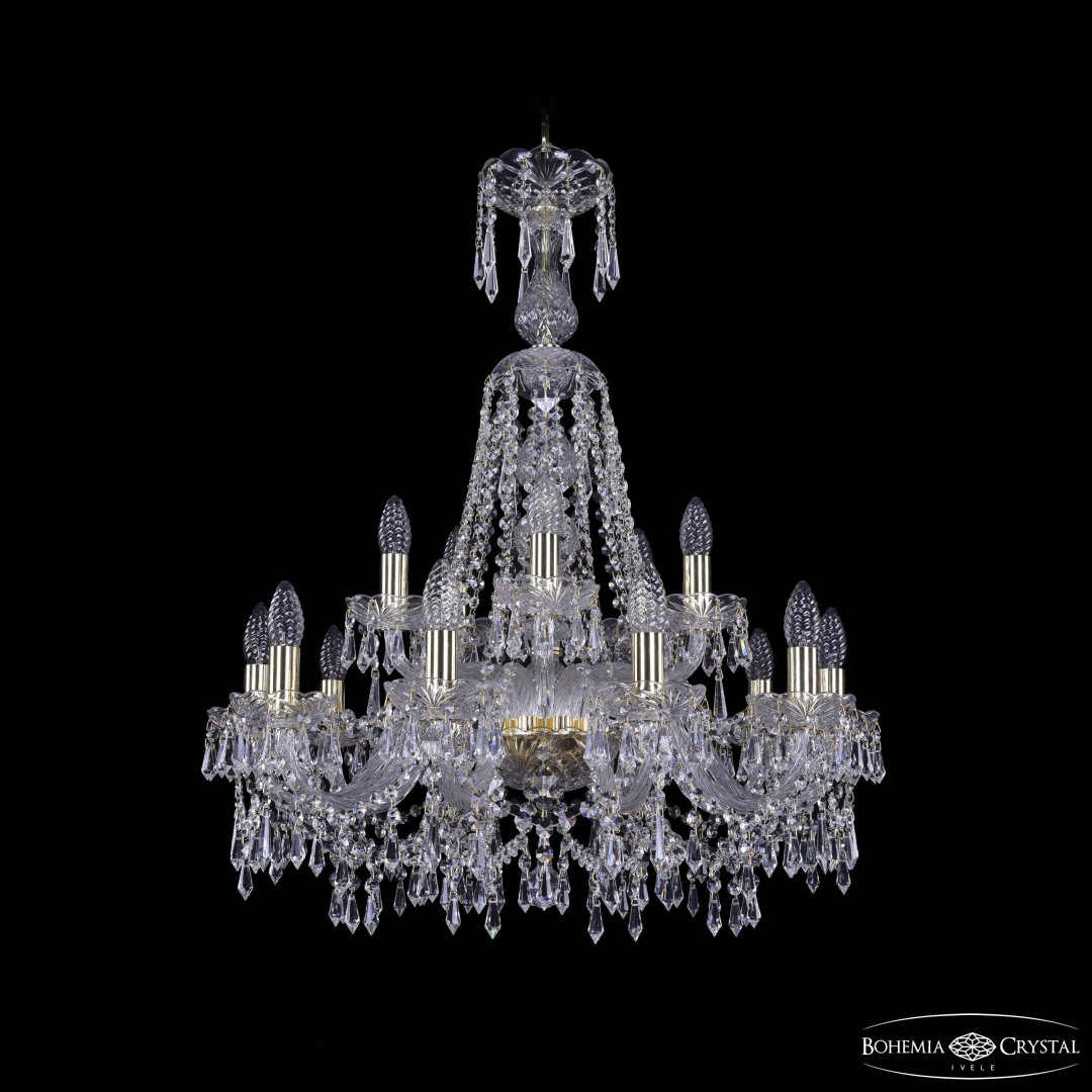 Люстра хрустальная 1403/10+5/240/XL-80 G