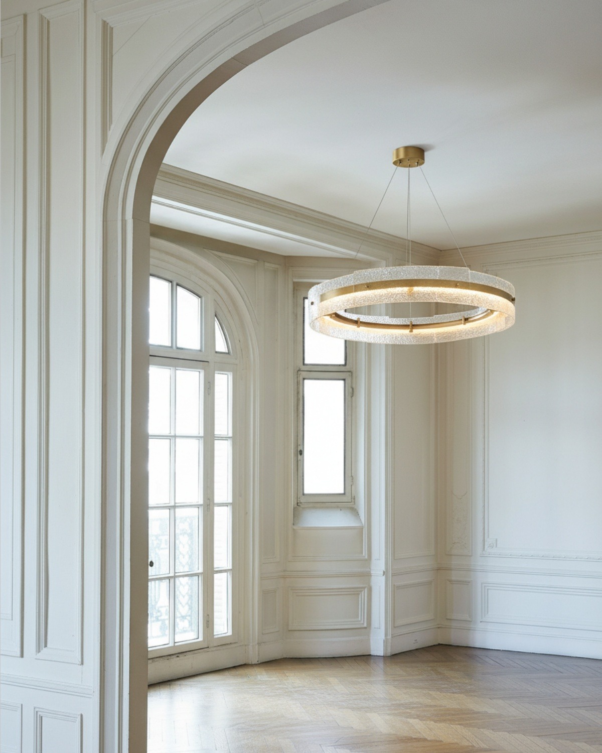 Золотая круглая люстра Берген Louvre Home LCH280325XNP