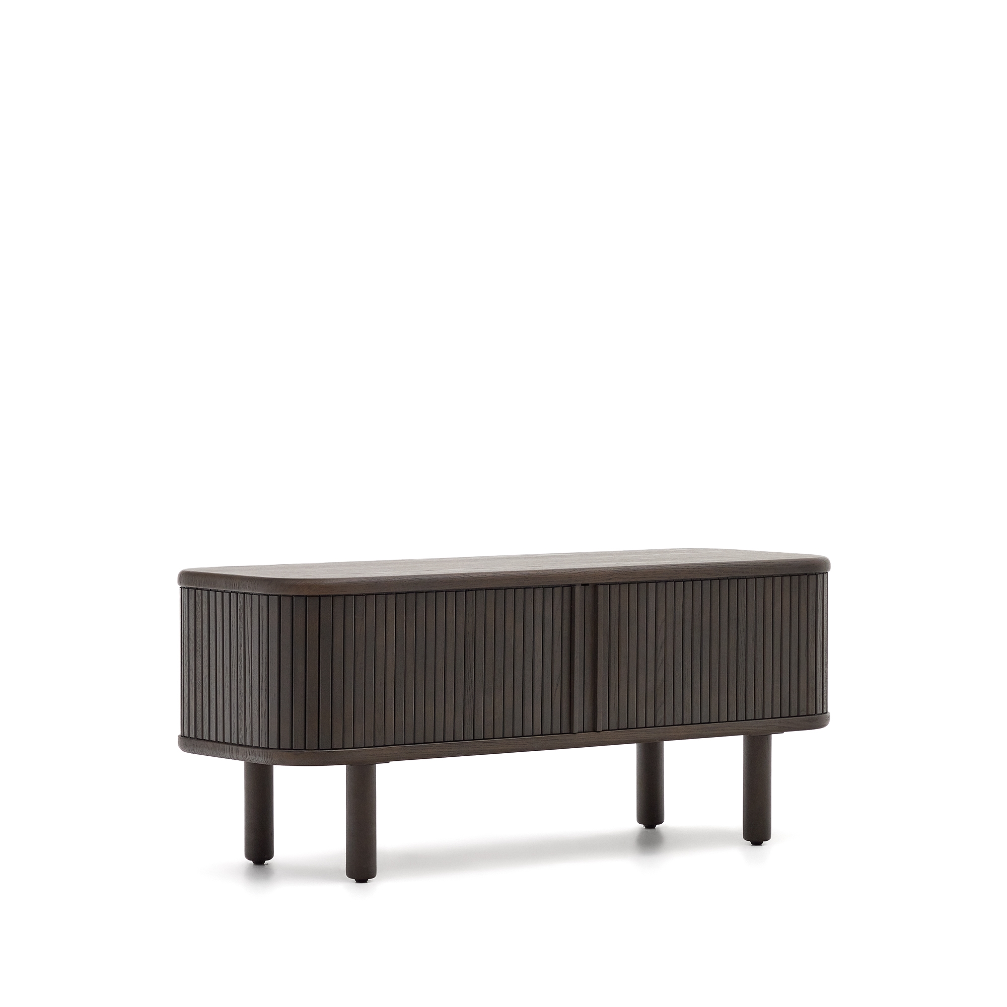 Mailen Тумба под ТВ с 2 дверцами из ясеневого шпона темной отделки 120 х 50 см La Forma (ex Julia Grup)