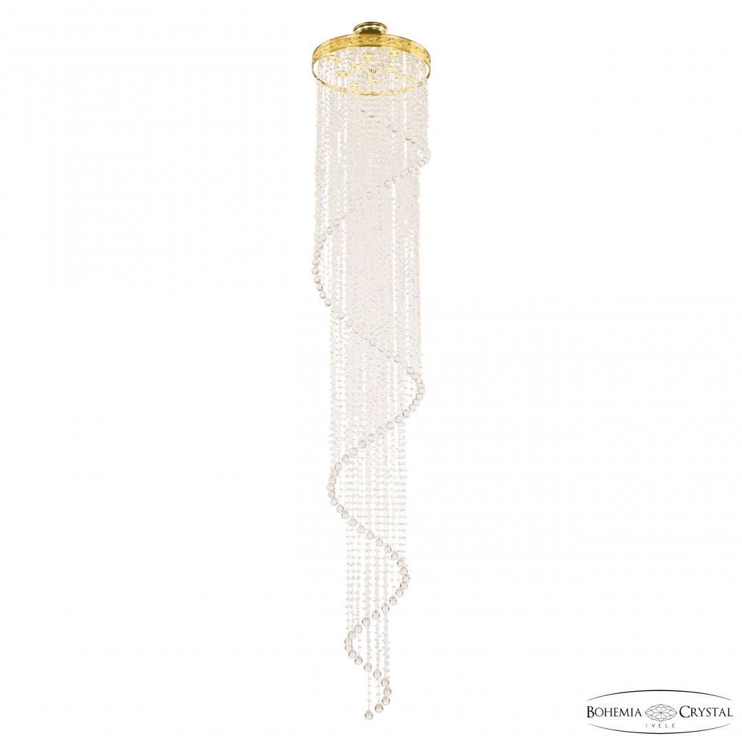 Люстра спираль хрустальная 83131/50IV-260 G Bohemia Ivele Crystal