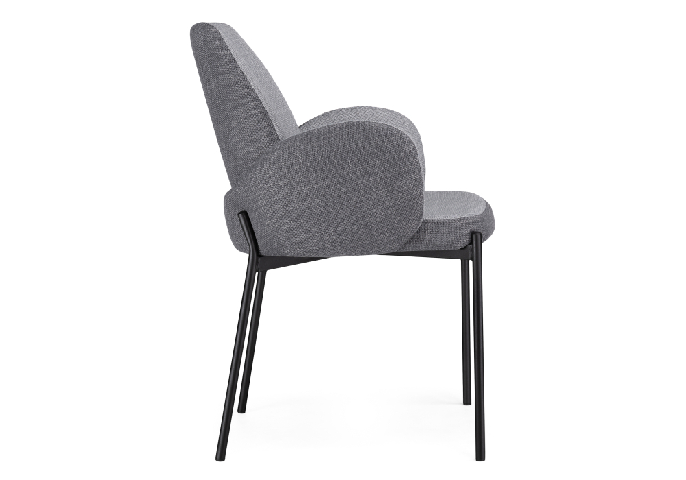 Стул Woodville Азуку серый / черный 528451