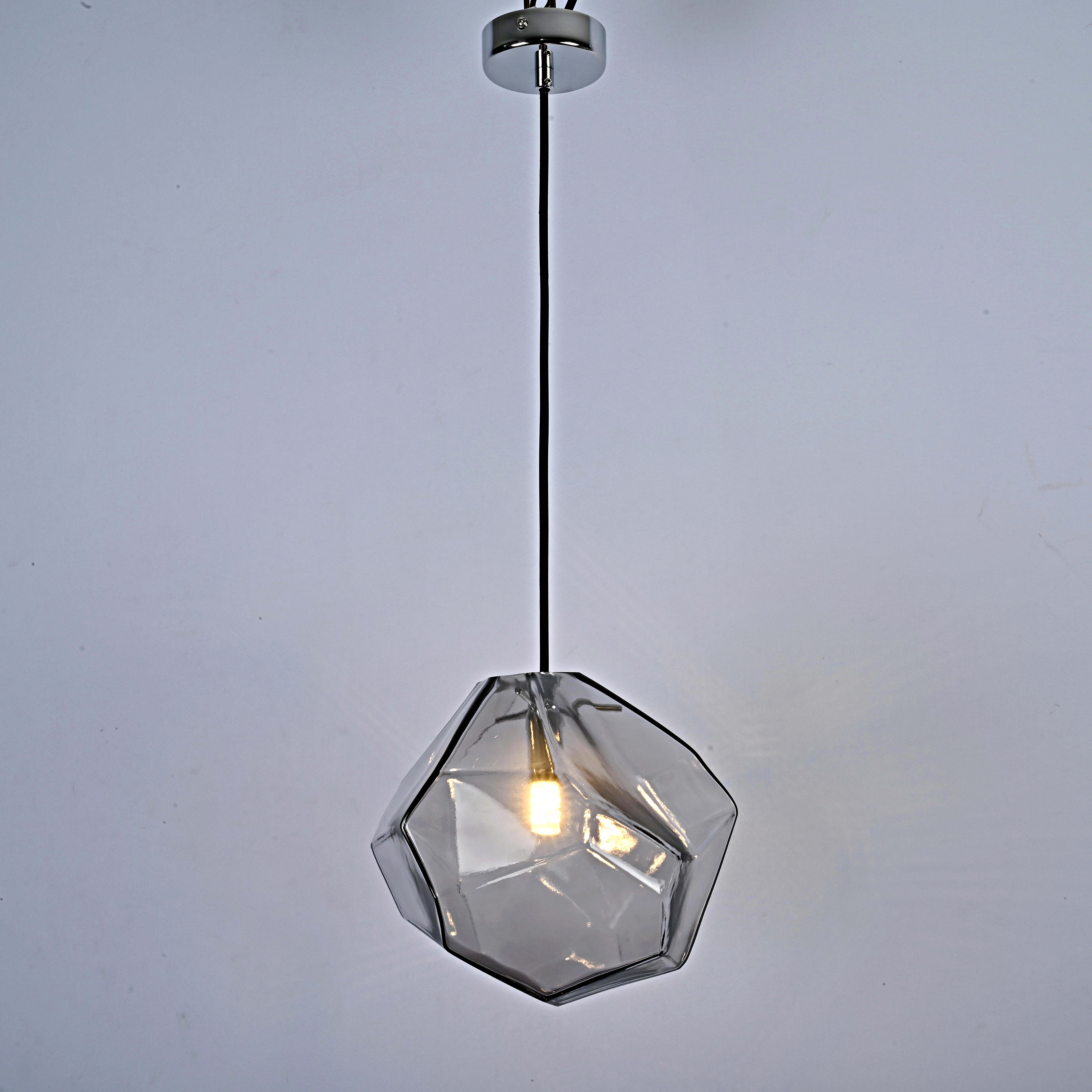 Подвесной Светильник Color Ice Cube Pendant Jevio 1 Серый By Imperiumloft