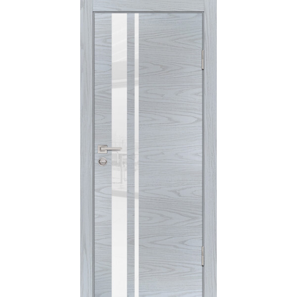 Межкомнатная дверь Graf P-16 белоснежный лакобель Дуб скай серый (2000 х 800)