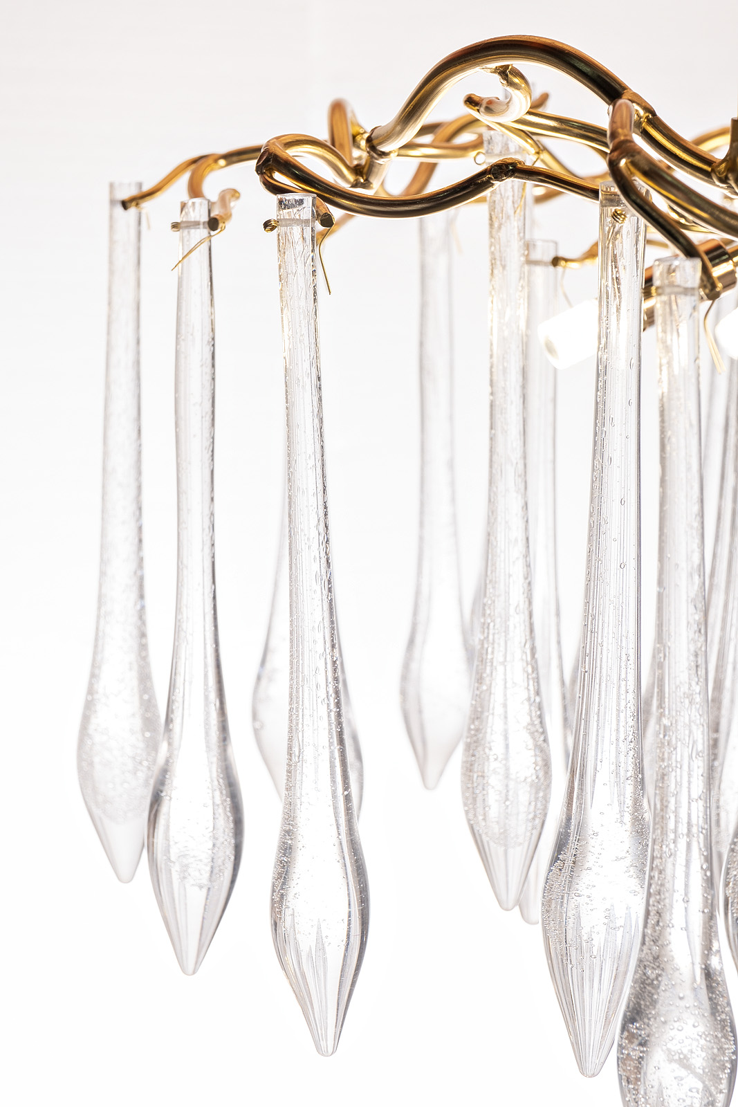 Люстра круглая Капли d.80*h.50, золото Garda Decor 86-80358