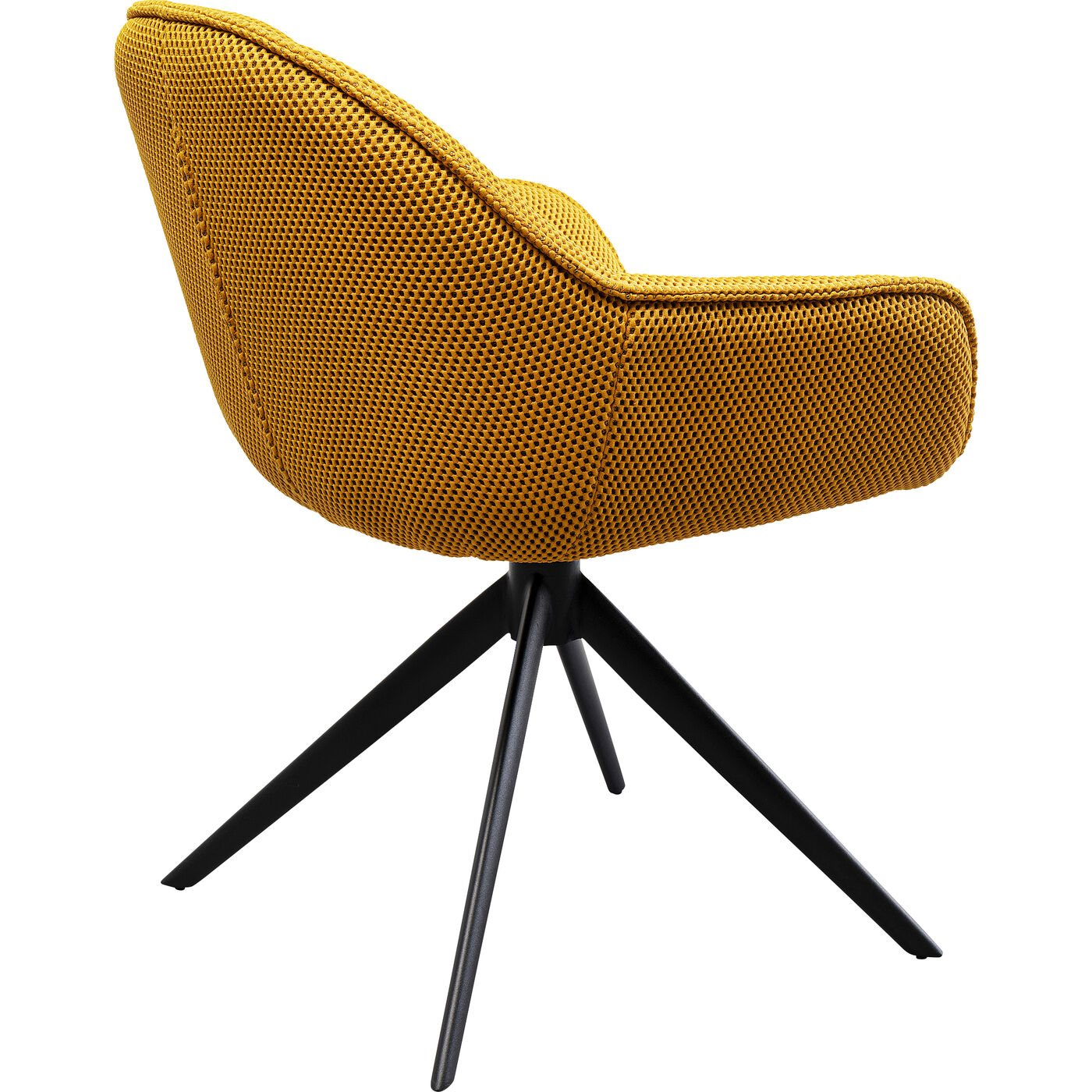 Стул вращающийся Carlito Mesh Yellow KARE 87682