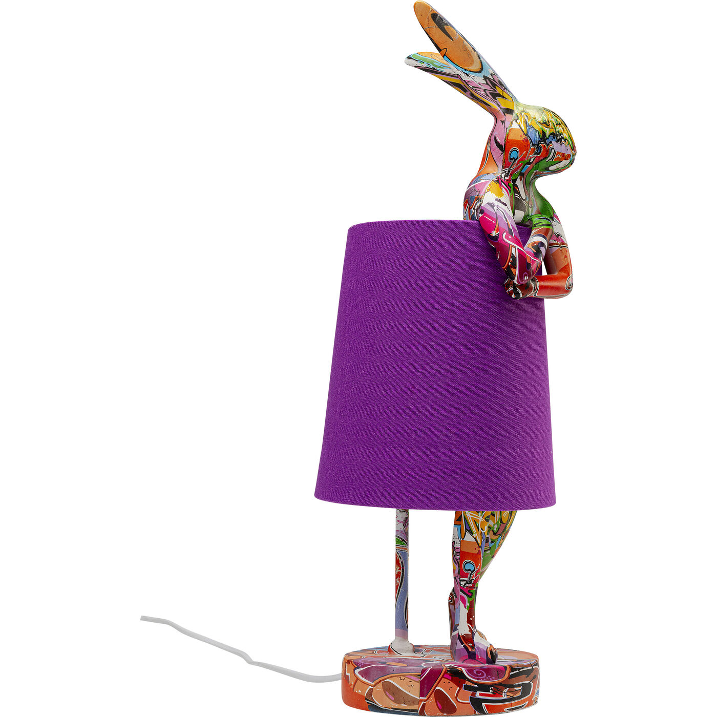 Светильник настольный Animal Rabbit Graffiti/Purple 50cm KARE 56662