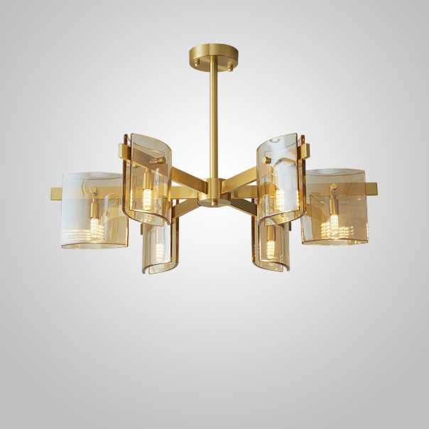 Потолочная люстра JANICE CH L6 Brass by ImperiumLoft