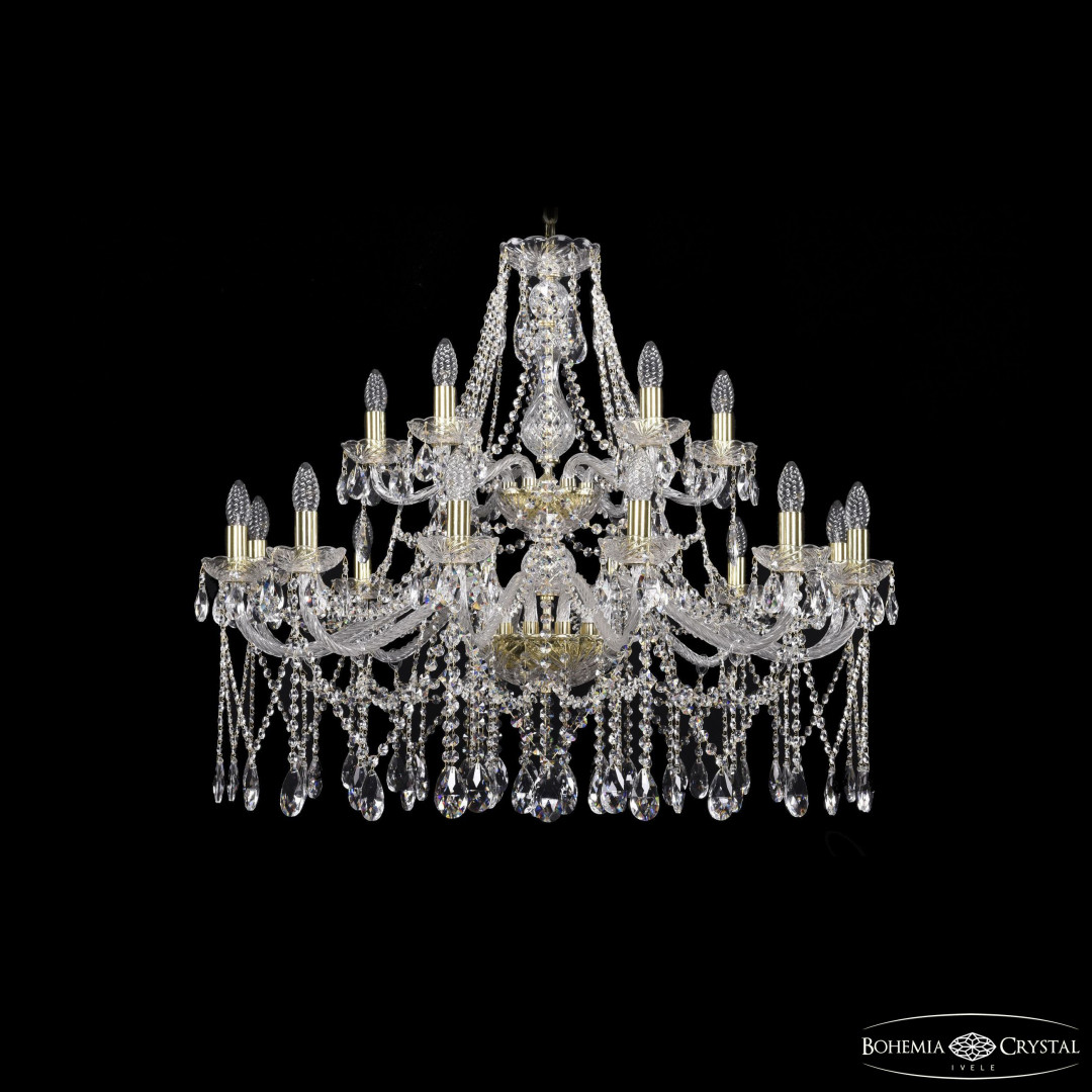 Люстра хрустальная 1413/12+6/360/2d G