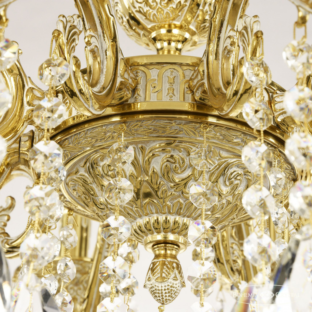 Люстра бронзовая с хрусталём 71102/10/210 B GW