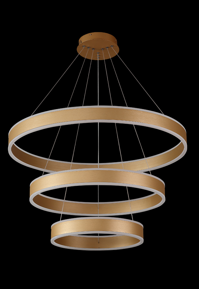 Люстра Crystal Lux MUCHOS SP158W LED D400+600+800 GOLD