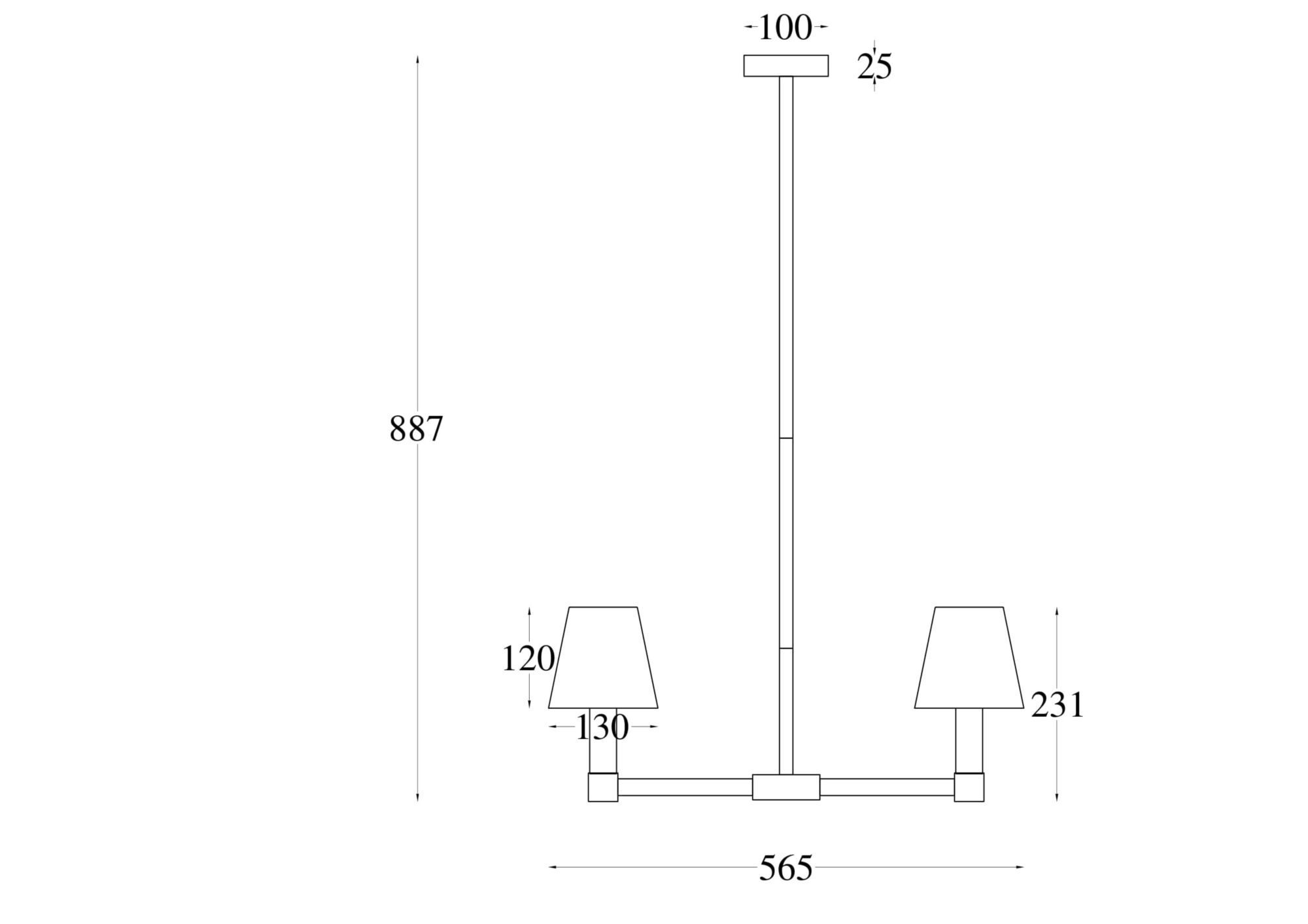 Подвесной светильник Maytoni MOD104PL-05B