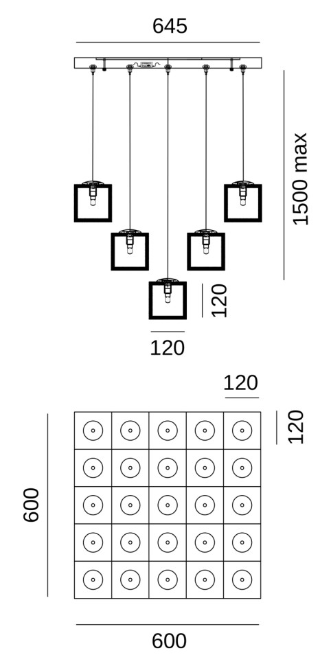 Люстра подвесная Fluorite FL1109-25P