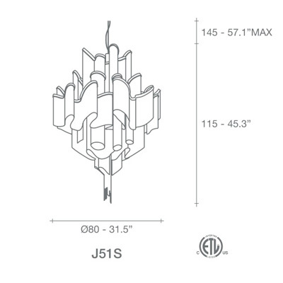 Люстра Terzani Stream