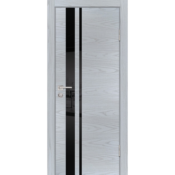 Межкомнатная дверь Graf P-16 черный лакобель Дуб скай серый (2000 х 600)