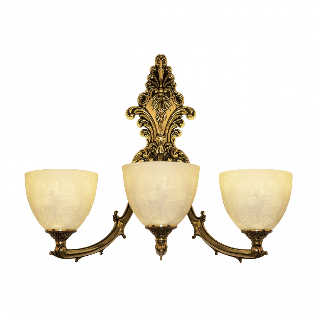 Бра бронзовые с хрусталём 7211B15/3/210 GB P1 U Pair