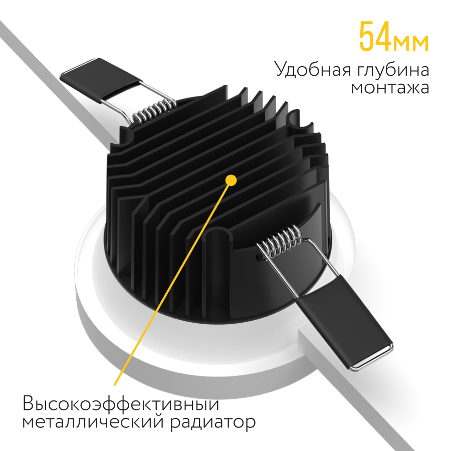 Встраиваемый светодиодный светильник Ledron DL3145 White