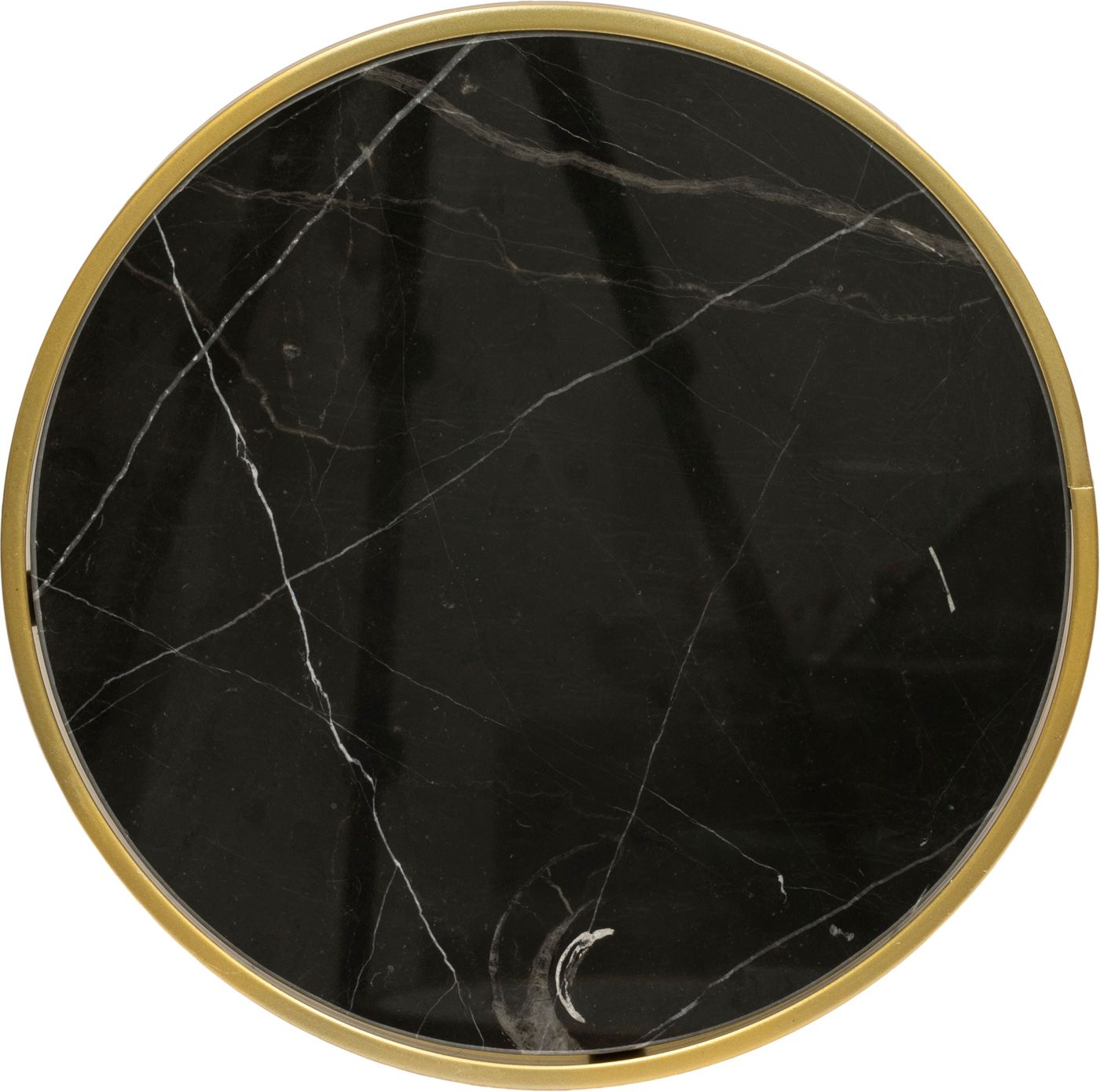 Столик интерьерный с черным мрамором Glasar 54-056