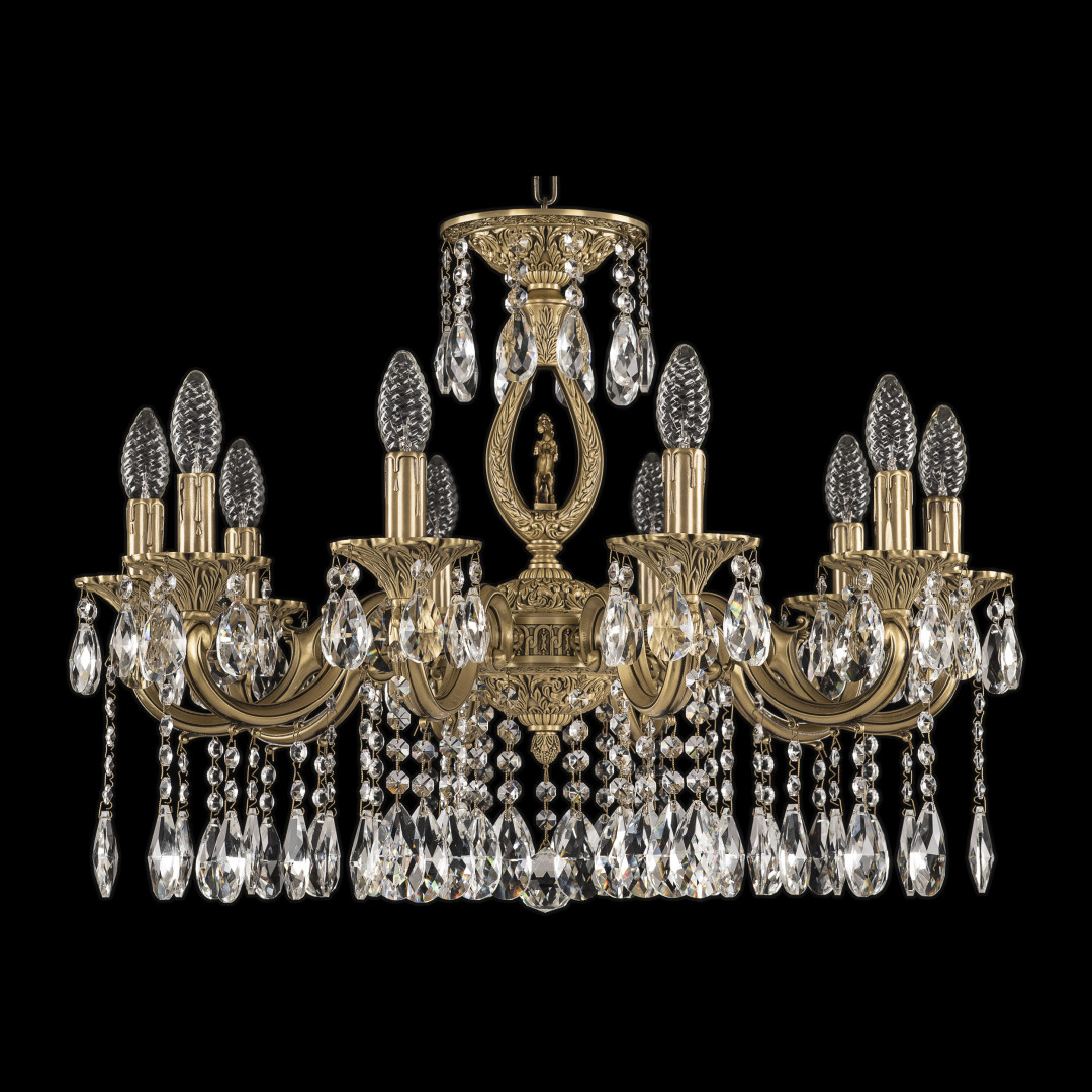 Люстра бронзовая с хрусталём 72401/10/210 A FP FH1S