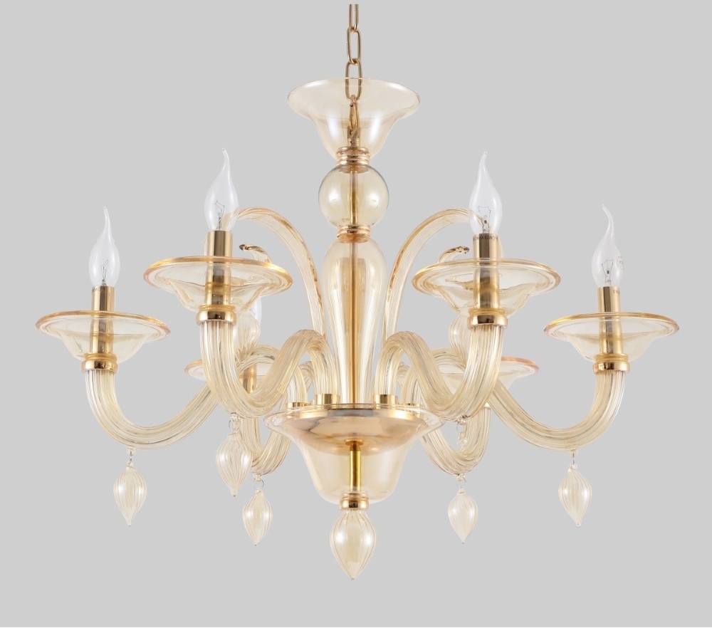 Люстра Crystal Lux CAETANO SP-PL6 AMBER