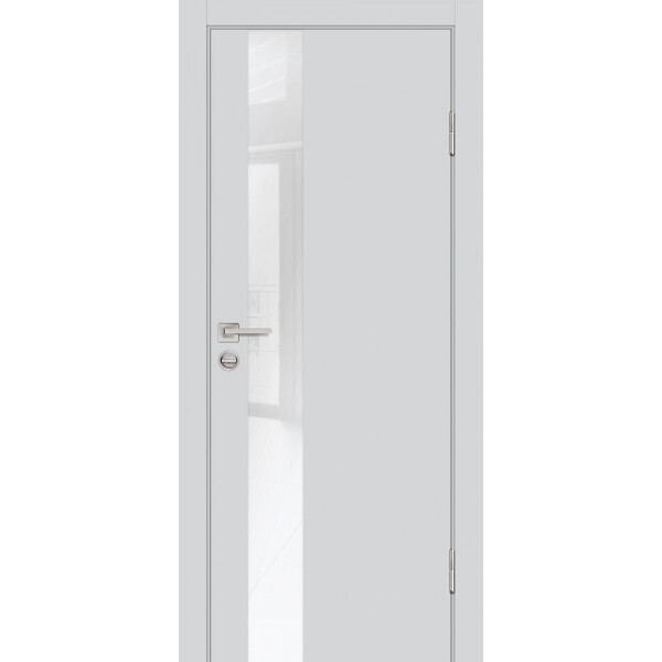 Межкомнатная дверь Graf P-10 белоснежный лакобель Агат (2000 х 600)