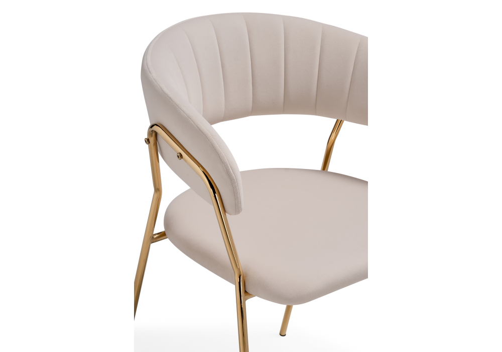 Стул Woodville Kamelia 1 beige / gold 15469