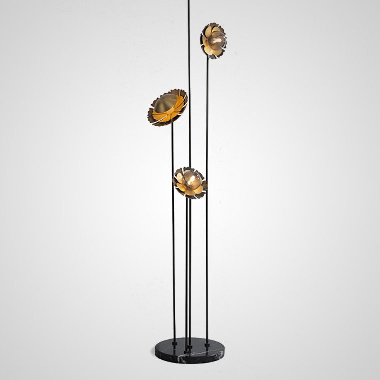Торшер CAMELLIA FL Чёрный by ImperiumLoft