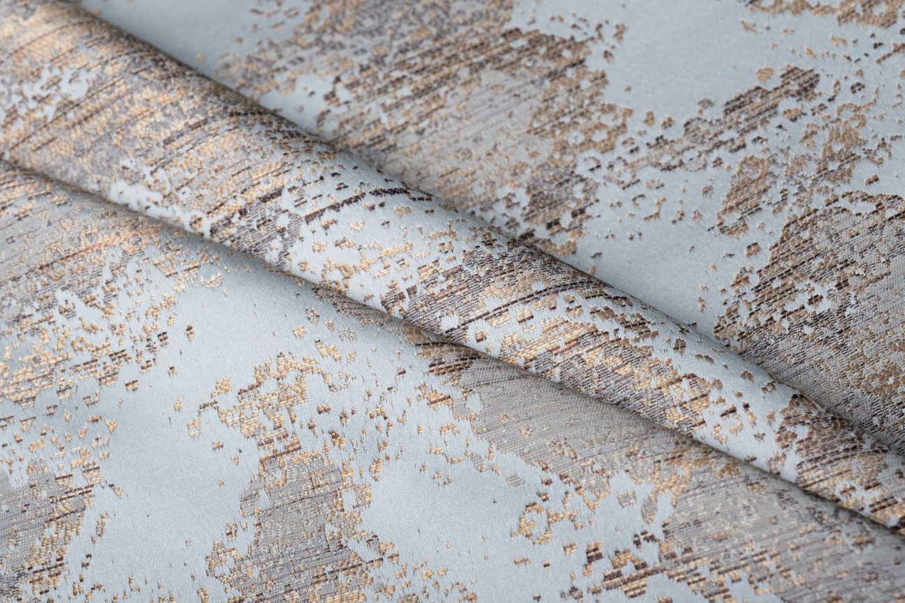 Ткань портьерная BROMLEY голубая Garda Decor 142DDH-1893462-BROMLEY GOL