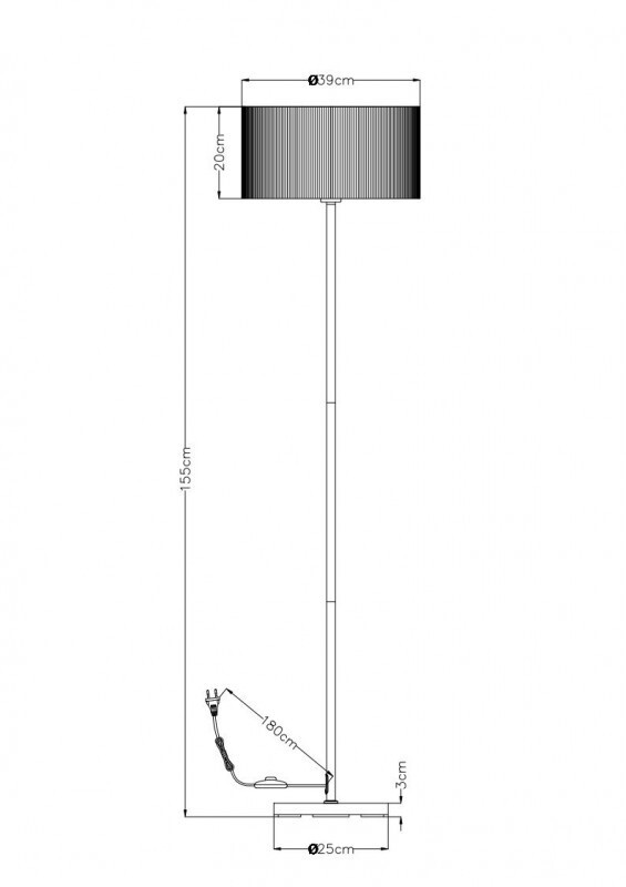 Торшер Arte Lamp A1021PN-1SS
