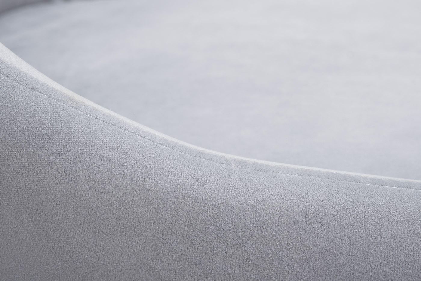 Стул на металлическом каркасе велюровый светло-серый/хром Garda Decor 30C-1185 SER