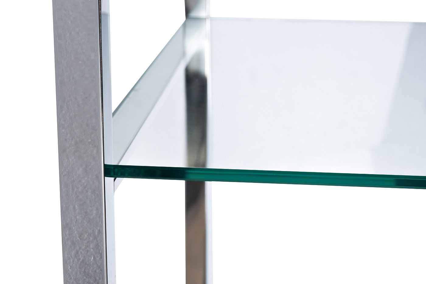 Стеллаж "Полусфера" прозр.стекло/хром Garda Decor KFG087