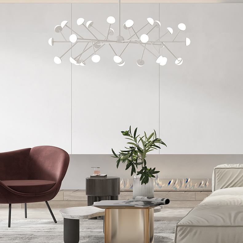 Потолочная люстра HILVI D120 White by ImperiumLoft
