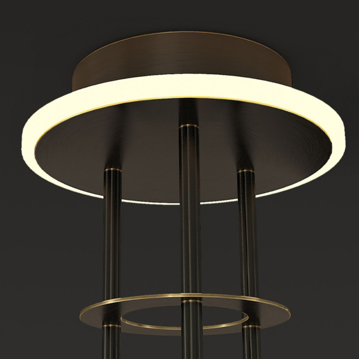 Потолочная люстра CAMILIA CH D100 Brass by ImperiumLoft