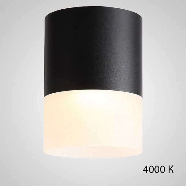 Точечный светильник TUGUR D11,8 Black 4000 К by ImperiumLoft