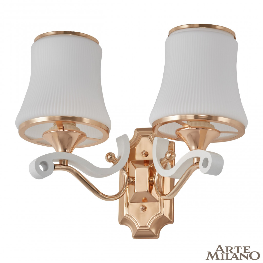 Бра с плафонами 303987/2W Wh/Gd Arte Milano