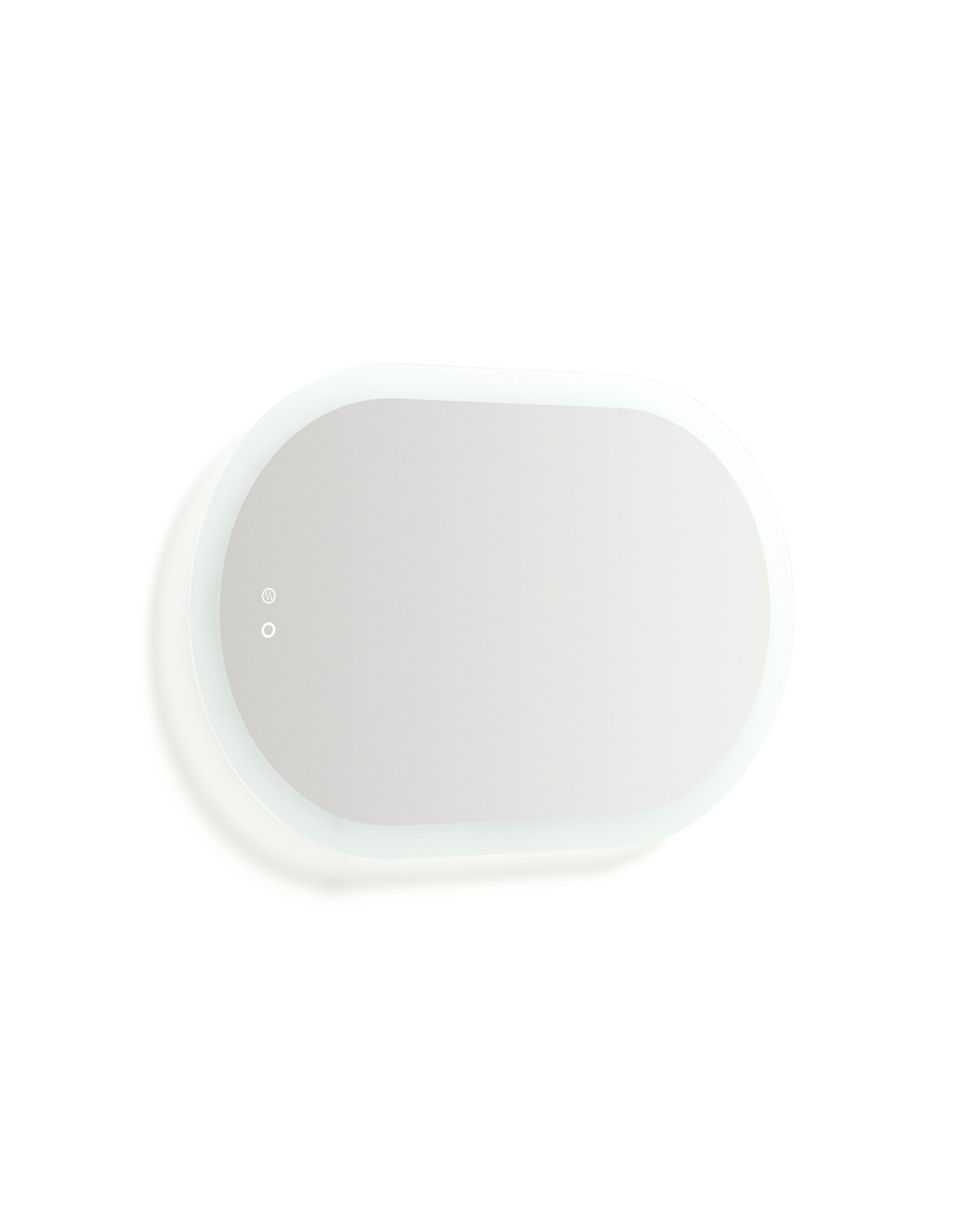Овальное зеркало для ванной Mervi со LED подсветкой и защитой от запотевания 80 x 50 см La Forma (ex Julia Grup)