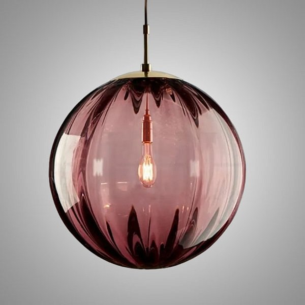 Подвесной светильник ASKA D200 purple by ImperiumLoft