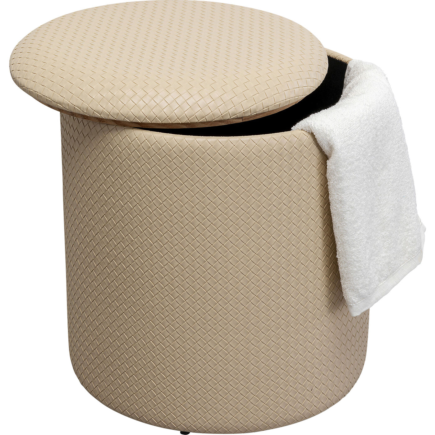 Пуф Venezia Storage Beige Ø40 см KARE 87697