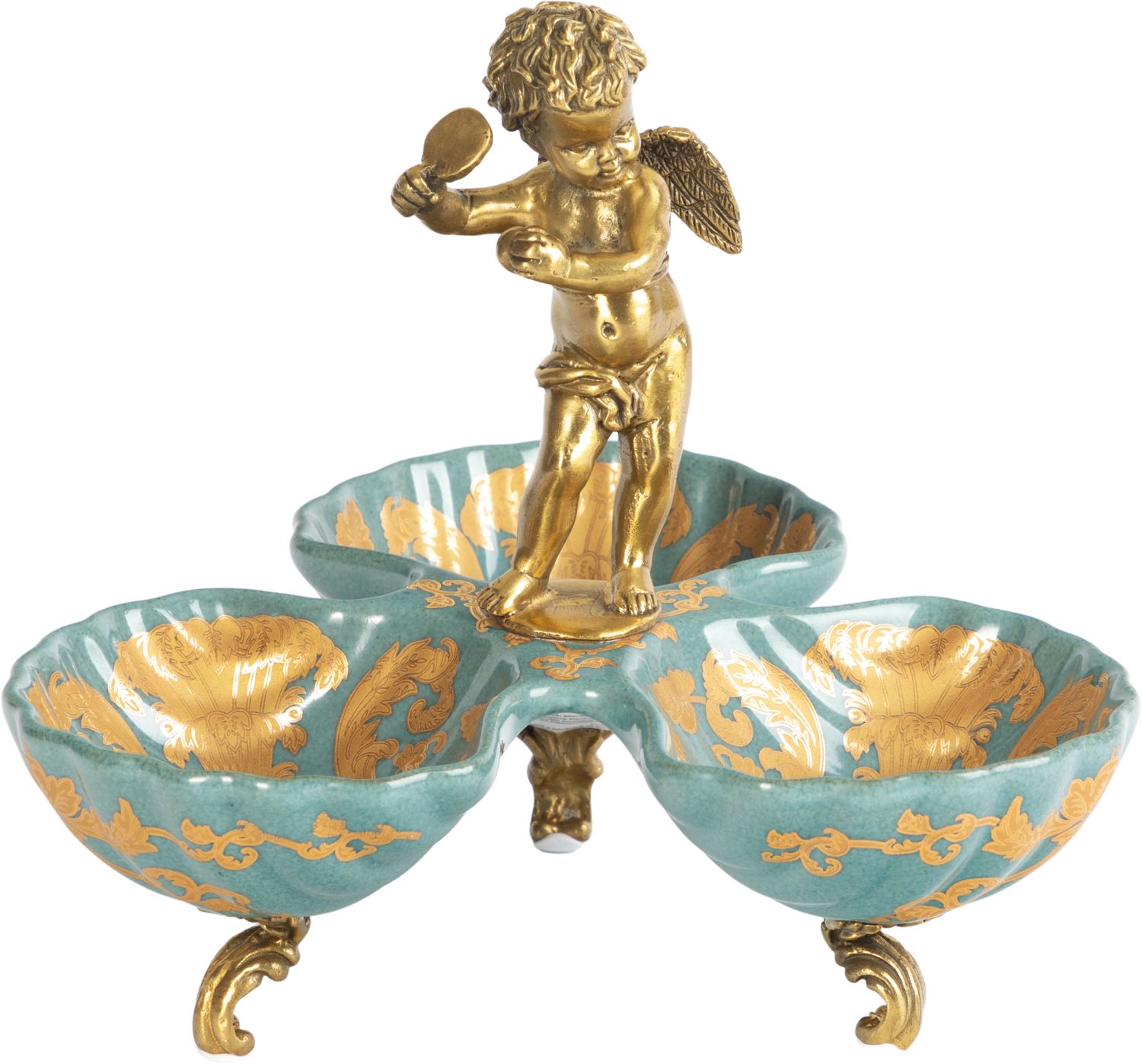 Менажница с ангелом Glasar 31G2197/C618EC/NB4199