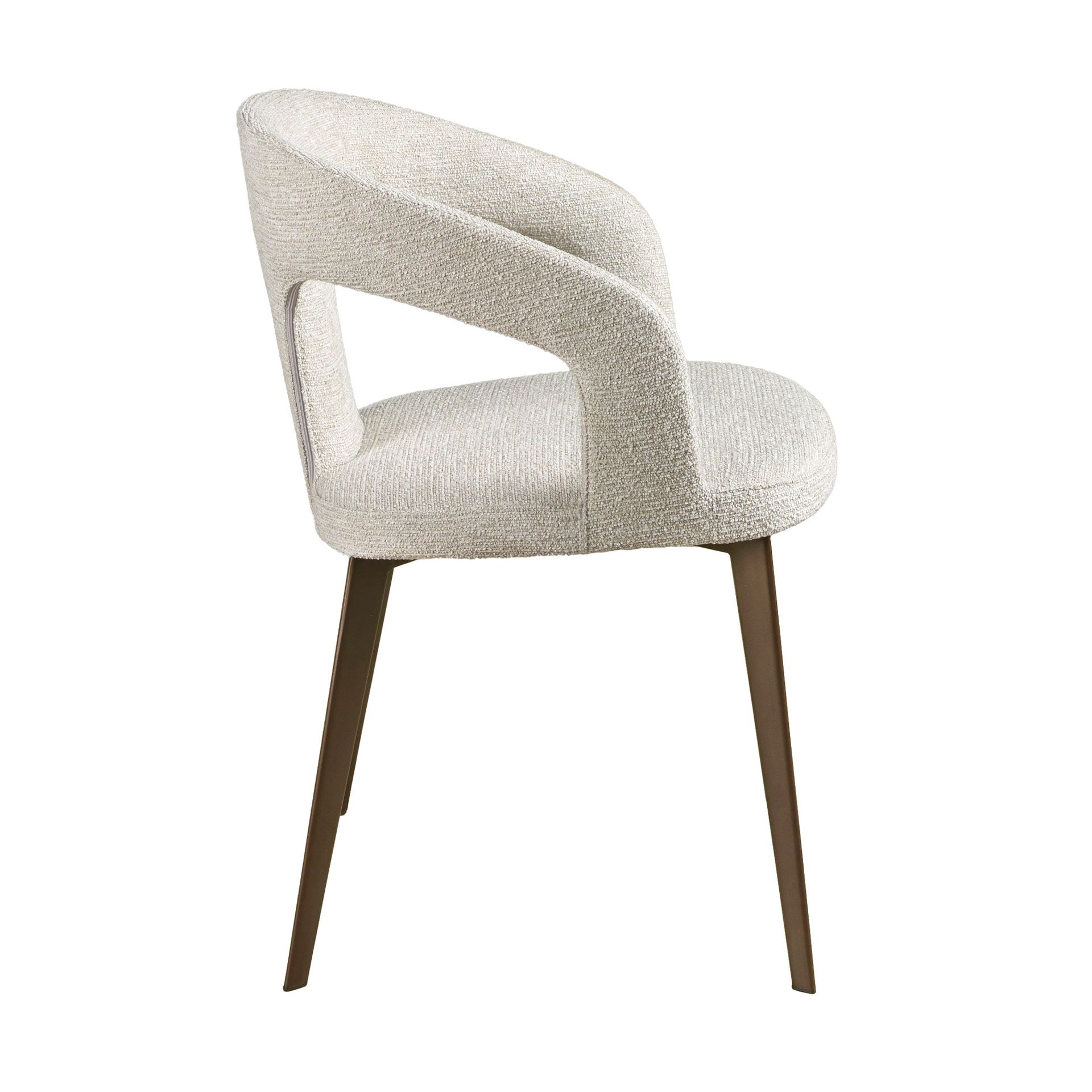 Стул 4173 из ткани цвета слоновой кости Angel Cerda