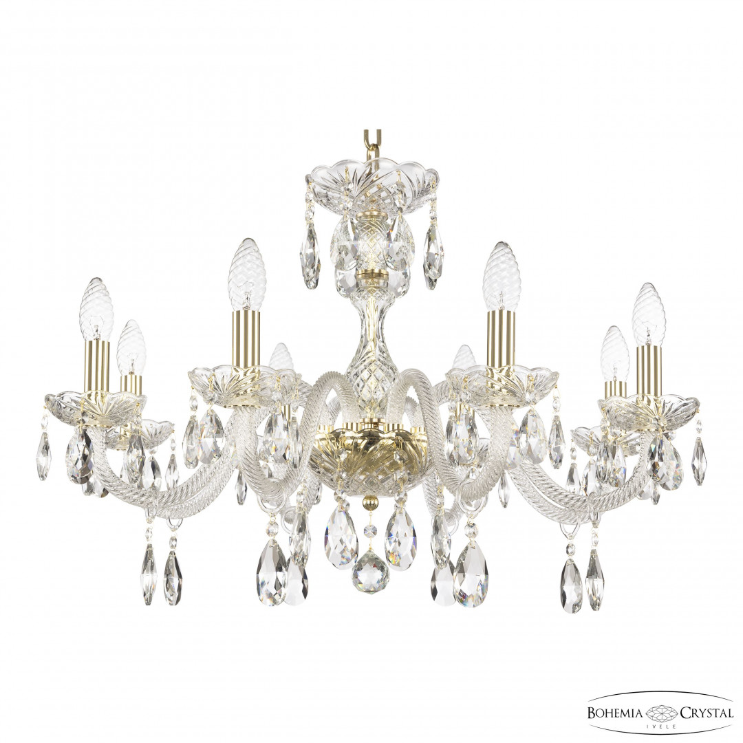 Люстра хрустальная 117/8/240 G Bohemia Ivele Crystal