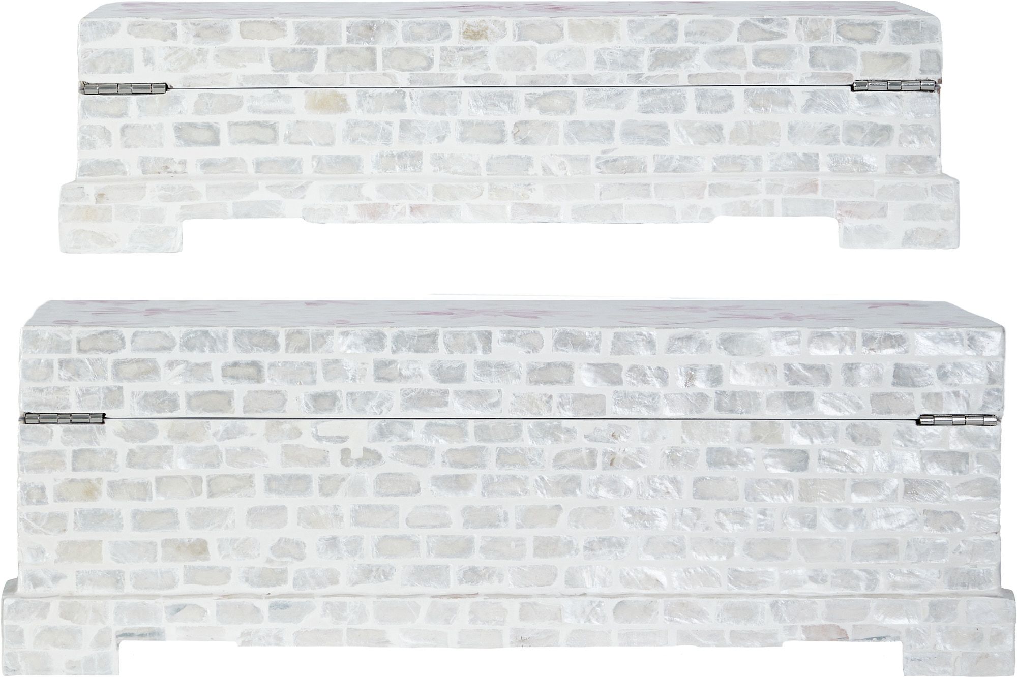 Шкатулки с отделкой раковинами устриц, набор Glasar 67-003-W