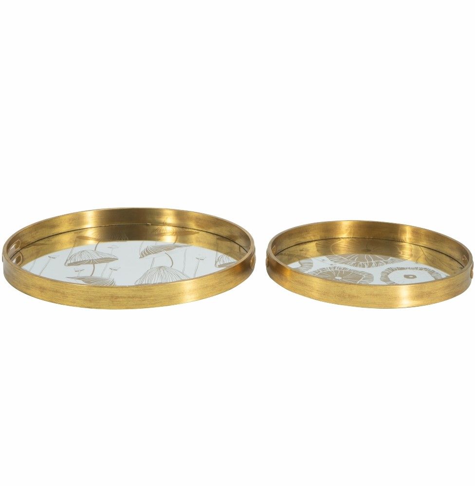 Подносы с зеркальной поверхностью, набор Glasar 86740