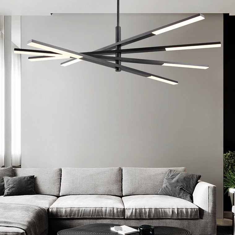 Подвесная люстра ORTON D120 Black by ImperiumLoft