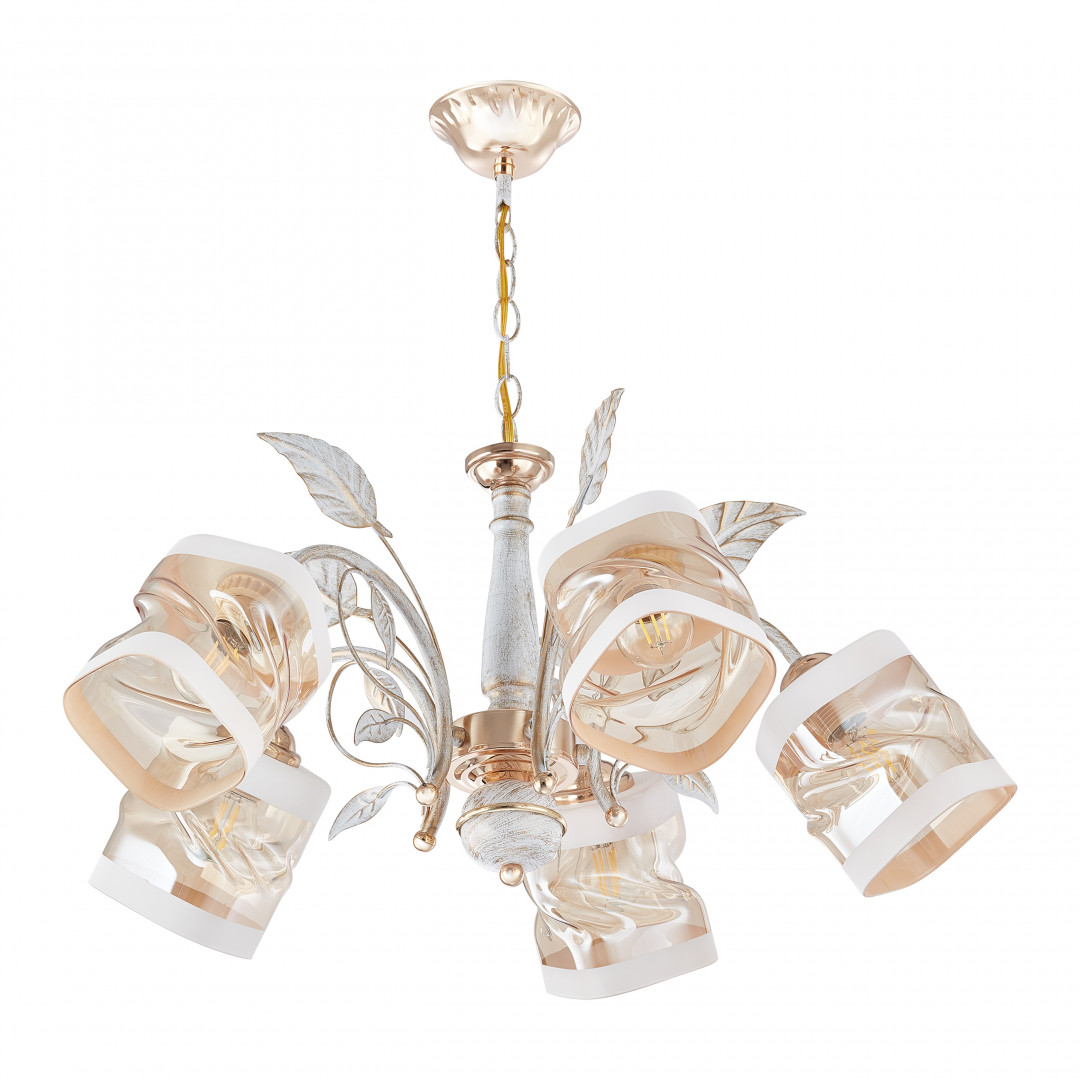 Люстра подвесная с плафонами 333026/5 WT+FGD Arte Milano