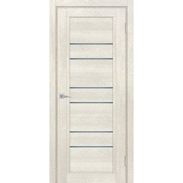 Межкомнатная дверь Graf ТЕХНО-806 графит сатинат Бьянко (1900 х 550)