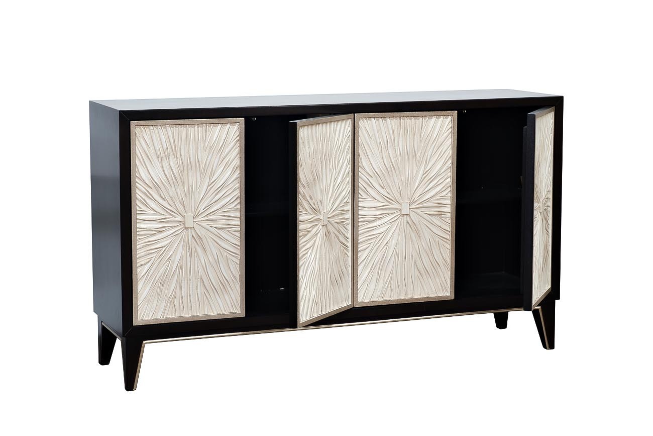 Комод с дверцами на деревянных ножках Garda Decor ART-2921-SA