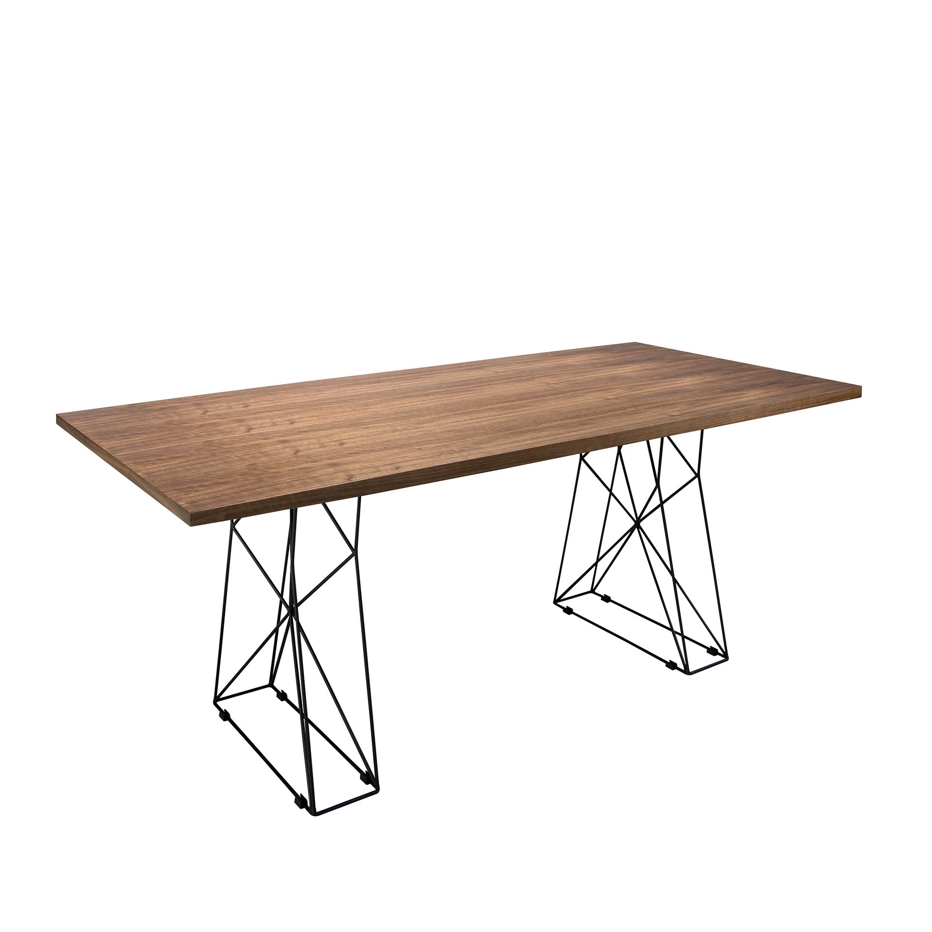 Прямоугольный обеденный стол MI2007T/1107 с ножками из черной стали Angel Cerda